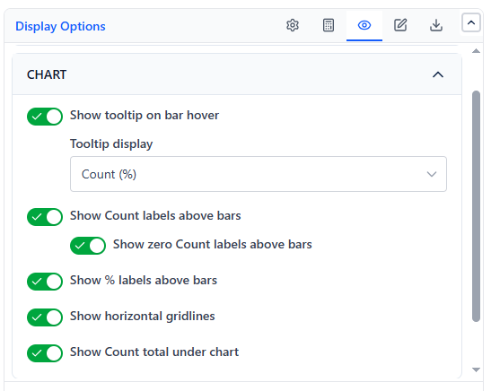 Bar Chart Settings