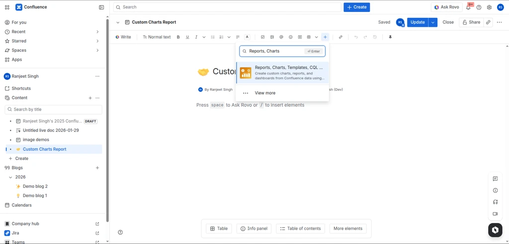 Configure Report