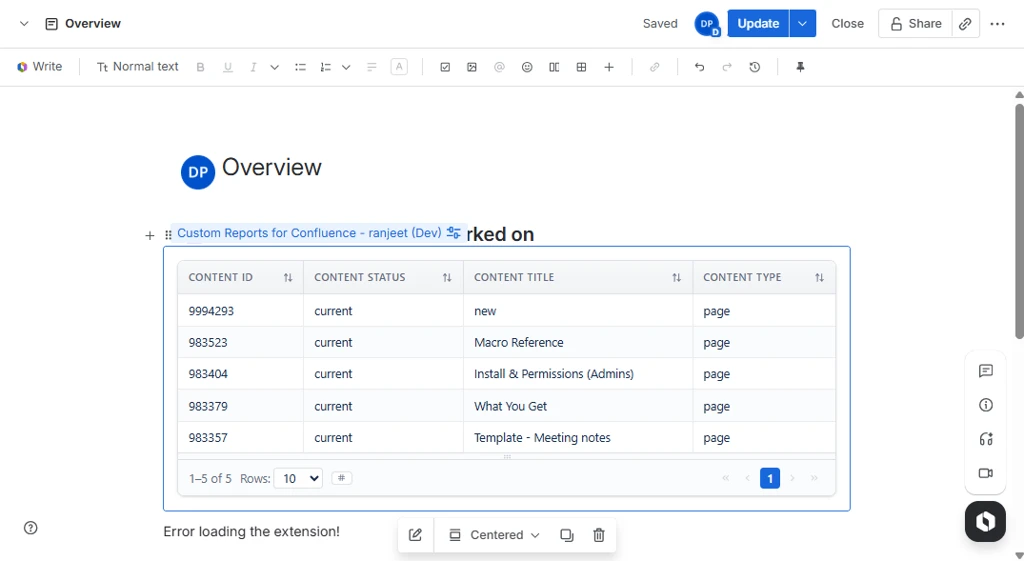 Configure Report